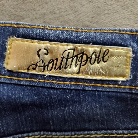 Southpole Boot Cut Medium Wash Stretch Boot Cut Blue Jeans Size 7 Juniors - Picture 10 of 13